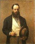 Otto Scholderer Self-portrait oil painting artist
